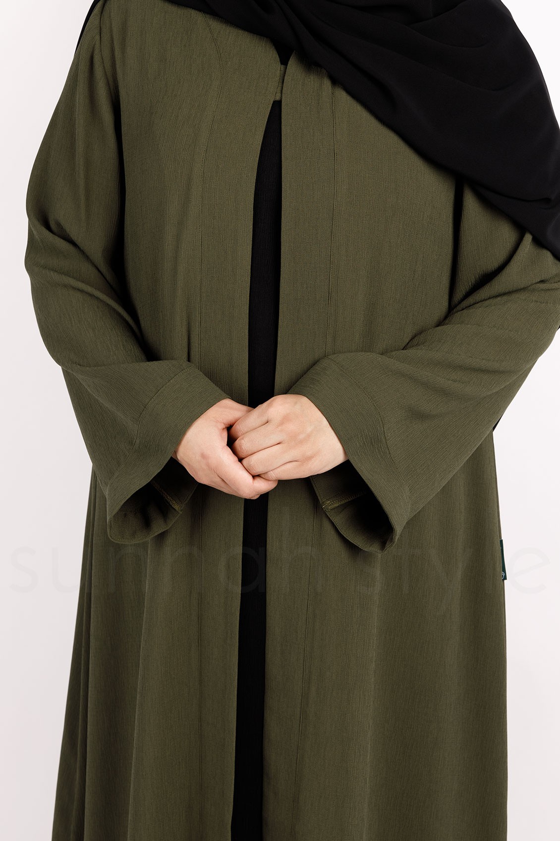 Sunnah Style Brushed Robe Army